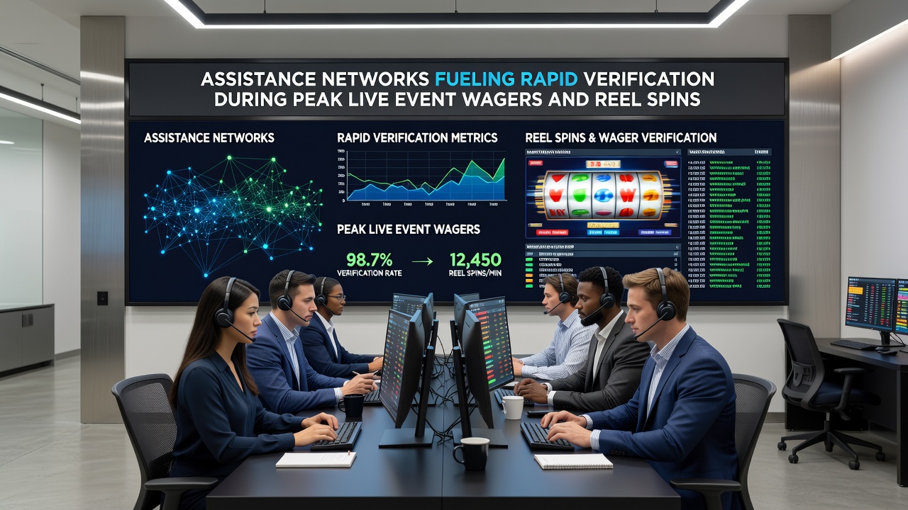 Digital interface showing real-time verification during casino reel spins
