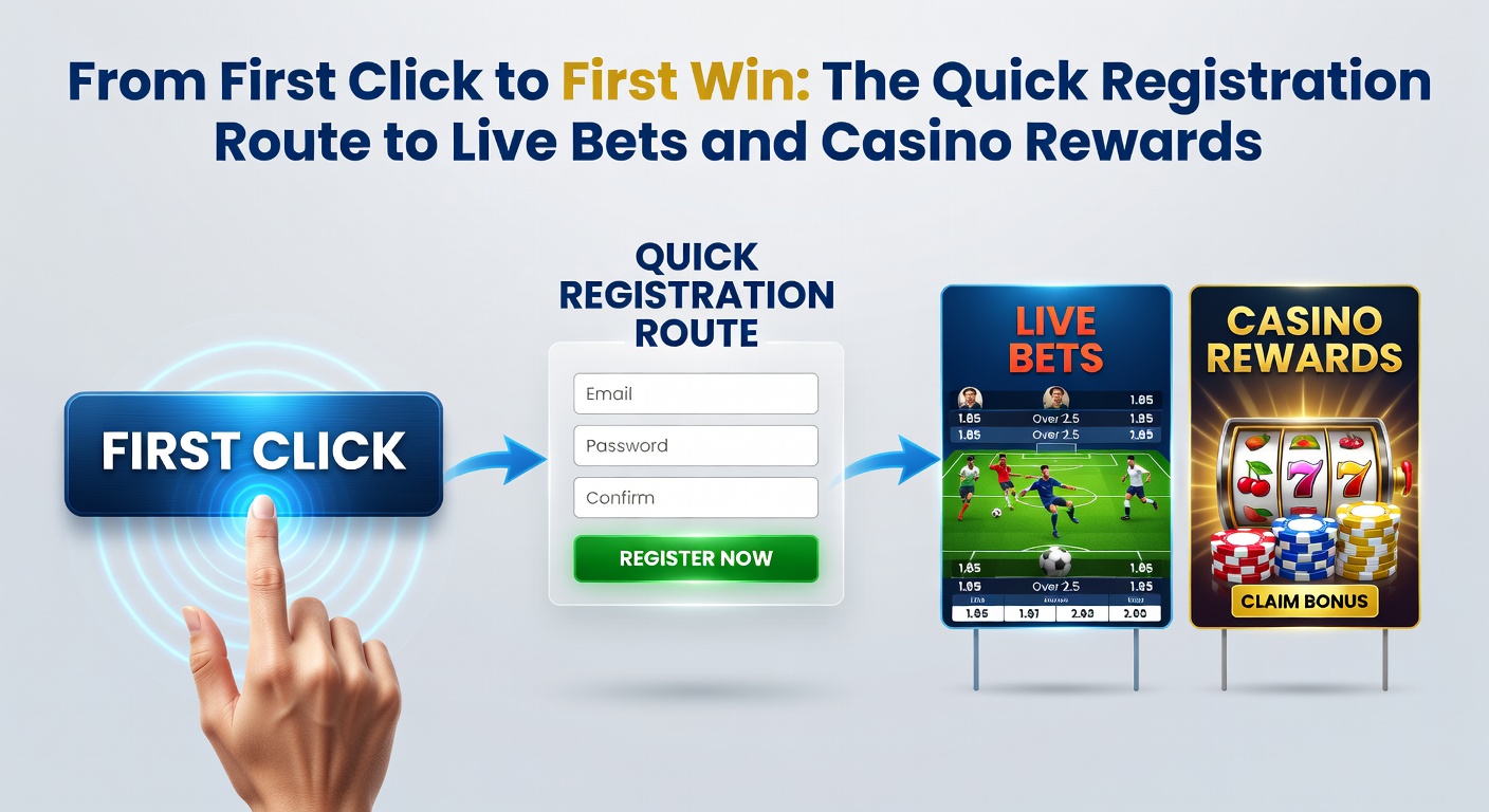 A smartphone screen showing a seamless one-click registration process transitioning to a vibrant live betting dashboard with odds updating in real time
