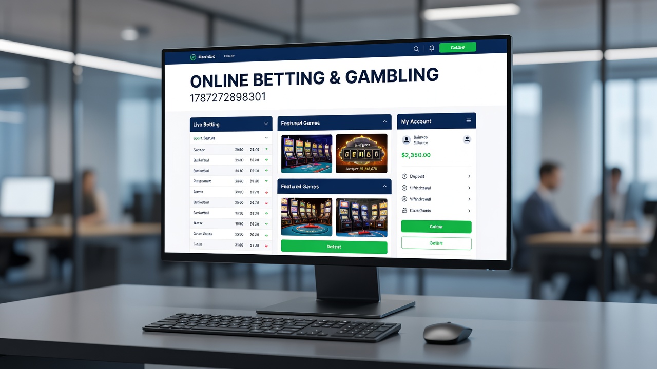 Mobile device displaying live betting odds alongside casino game thumbnails in an online gambling interface
