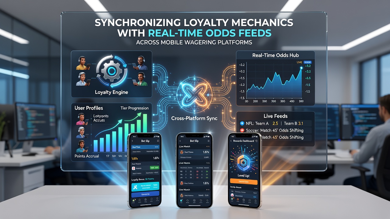 Backend dashboard displaying real-time synchronization between loyalty points and dynamic betting odds