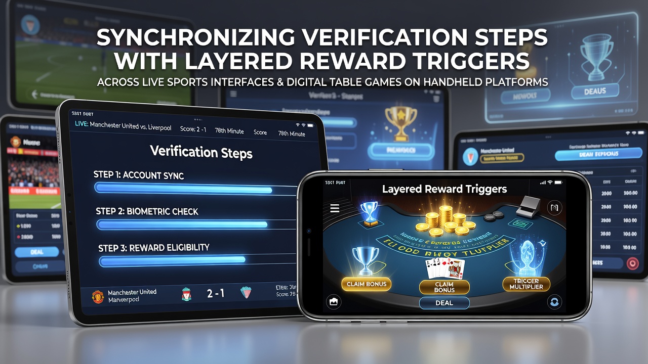 Mobile interface showing synchronized verification and reward triggers during live sports betting