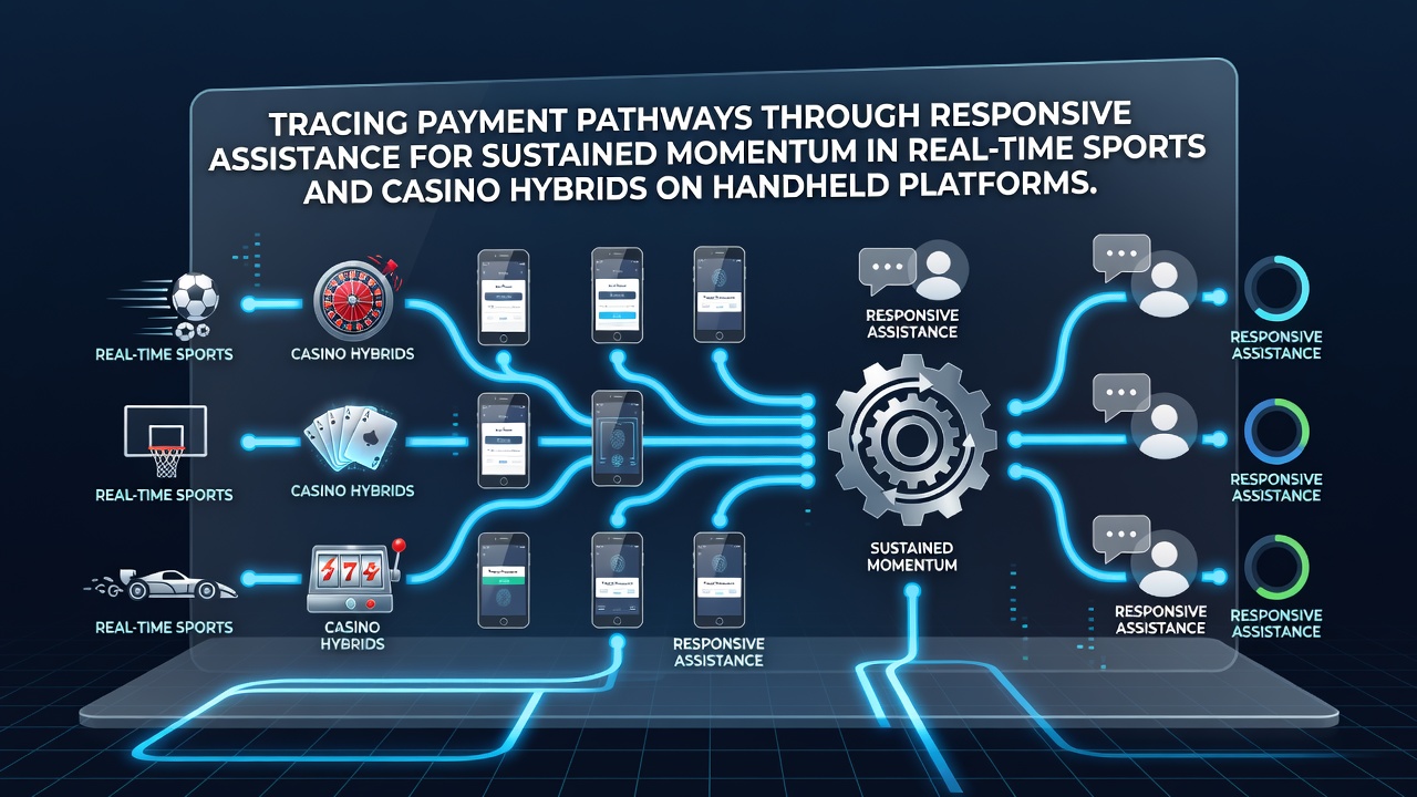 Illustration of payment flows in real-time sports and casino mobile hybrids