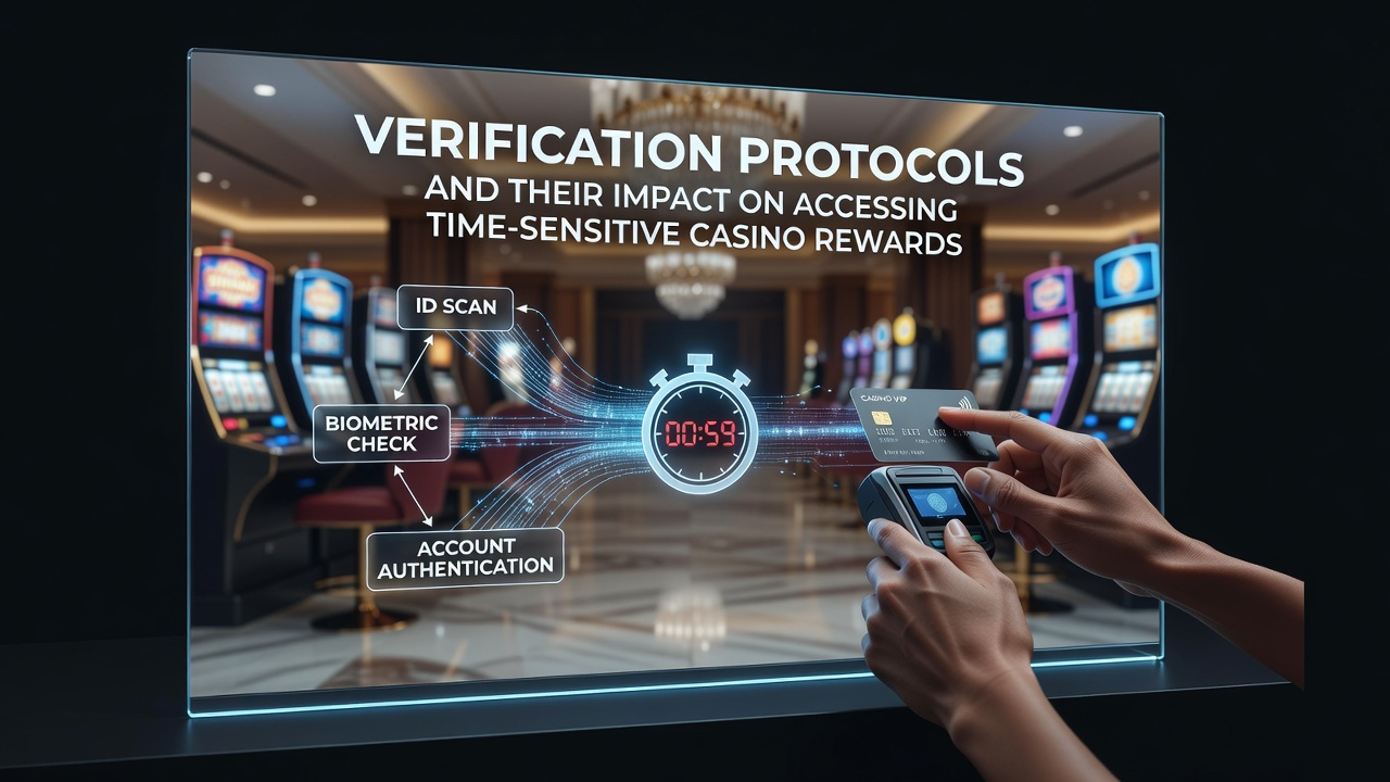 Casino player completing identity verification on a mobile device while checking time-sensitive bonus offers