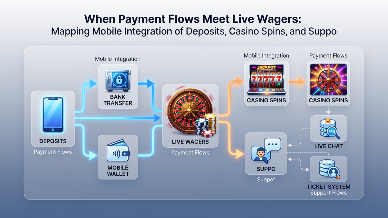 Support dashboard integrated with transaction logs and live casino spin history on a mobile device